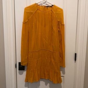 Zara mustard dress